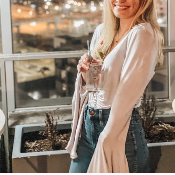 FREE PEOPLE What A Babe Bell Sleeve Blouse - Picture 7 of 7